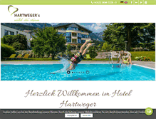 Tablet Screenshot of hotel-hartweger.at